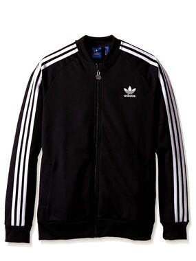 ADIDAS Black zip up sweater boys XL women’s small